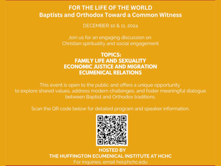 4th Baptist-Orthodox Colloquium (Boston, USA, Online)