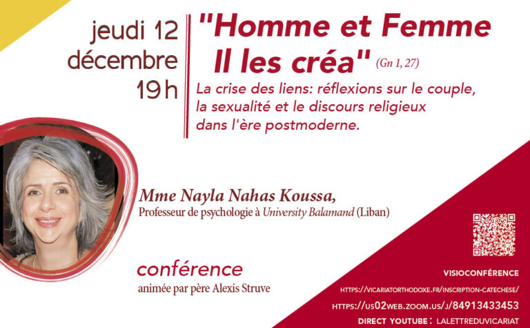 Online lecture: “Male and female he created them”