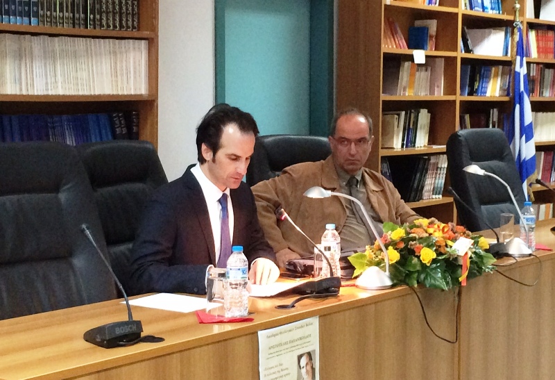 Professor Aristotle Papanikolaou (Fordham University, New York) in Thessaloniki, Volos and Athens